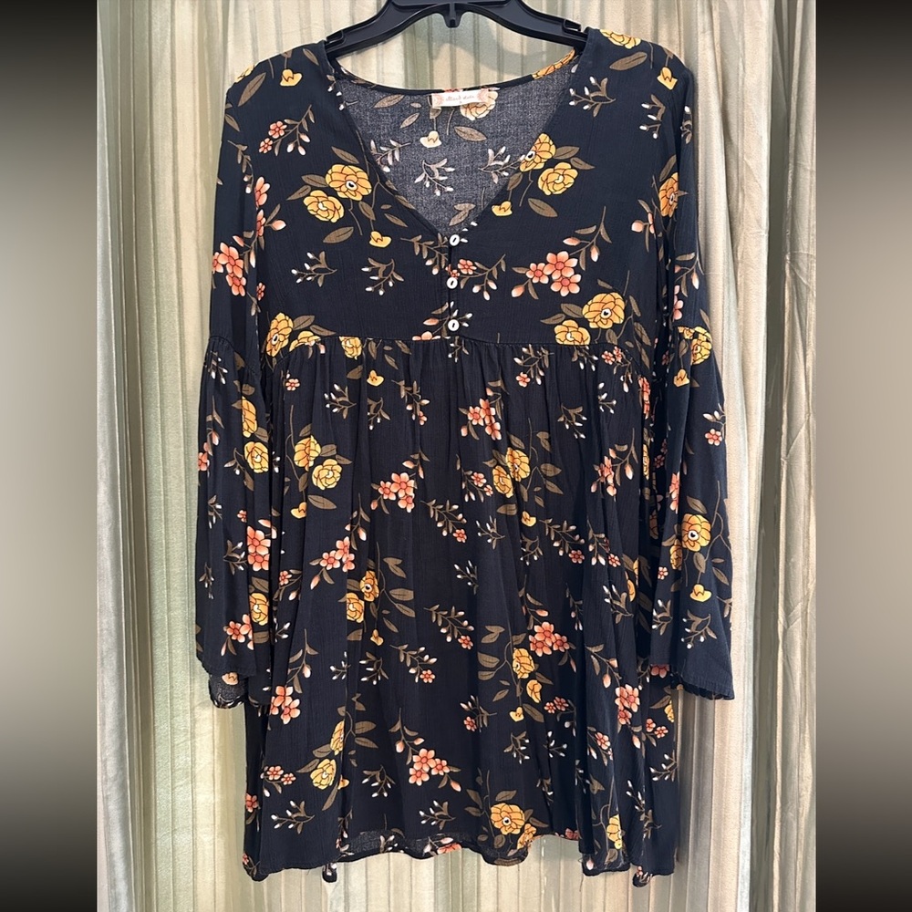 Altar'd State Floral Babydoll Dress, Size Small